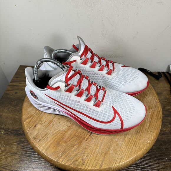 Nike Zoom Fly 3 Ohio State Shoes Mens 9.5 Red White CZ5385-100 Running Sneakers
